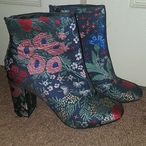 Floral Ankle Boot